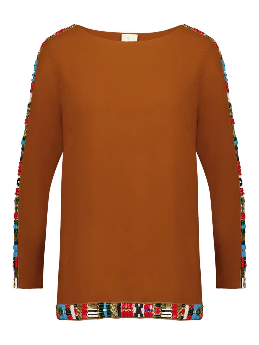 

Декорированный топ с вырезом-лодочкой PAULA, оранжевый