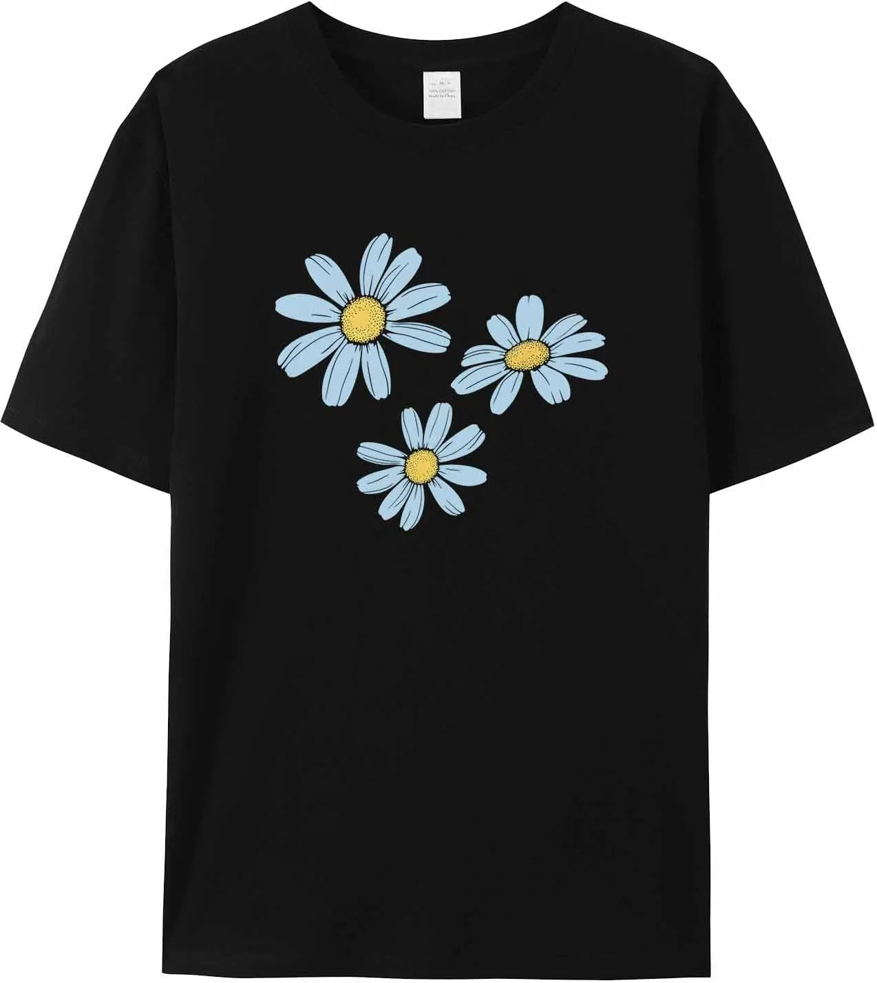 

Мужская футболка Teal Blue Daisy с коротким рукавом jdudh