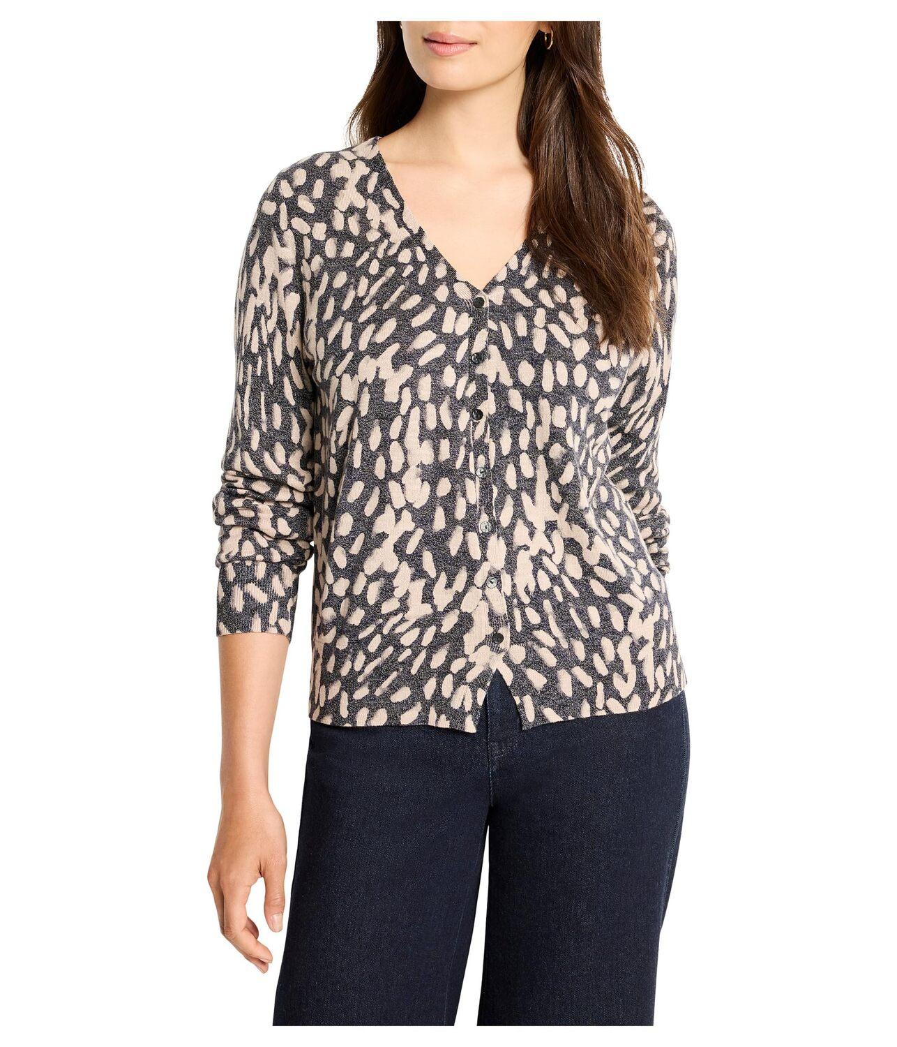 

Свитер NIC+ZOE Wild Dot Buttoned Up Pullover Sweater, цвет Neutral Multi