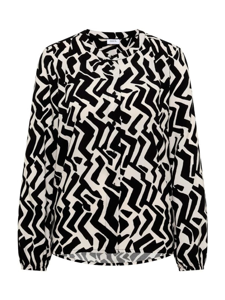 

Блузка с длинными рукавами светло-серого цвета Cecil