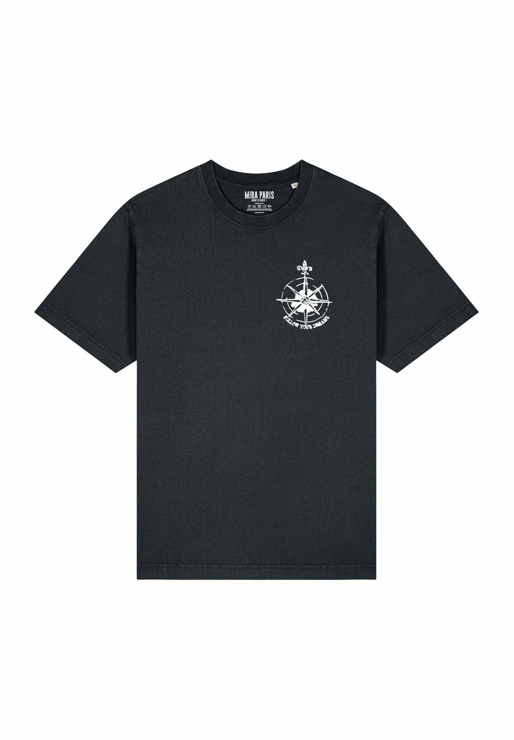 

Футболка с принтом FOLLOW YOUR DREAMS HEAVYWEIGHT Mira Paris, цвет Washed Black