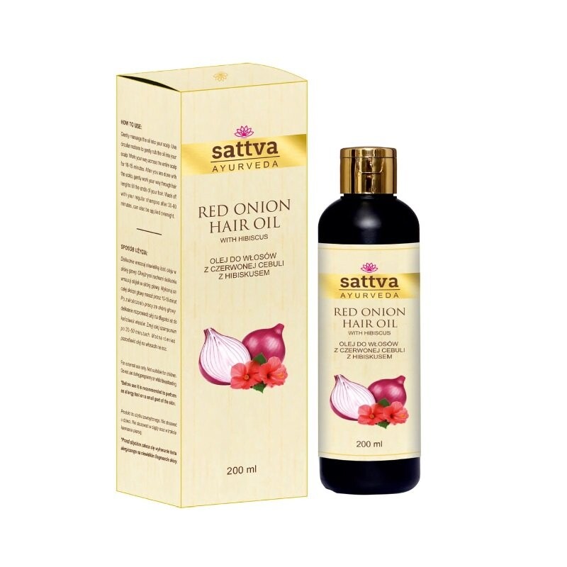 

Satva, Hair Oil Масло для волос «Красный лук», 200мл Sattva