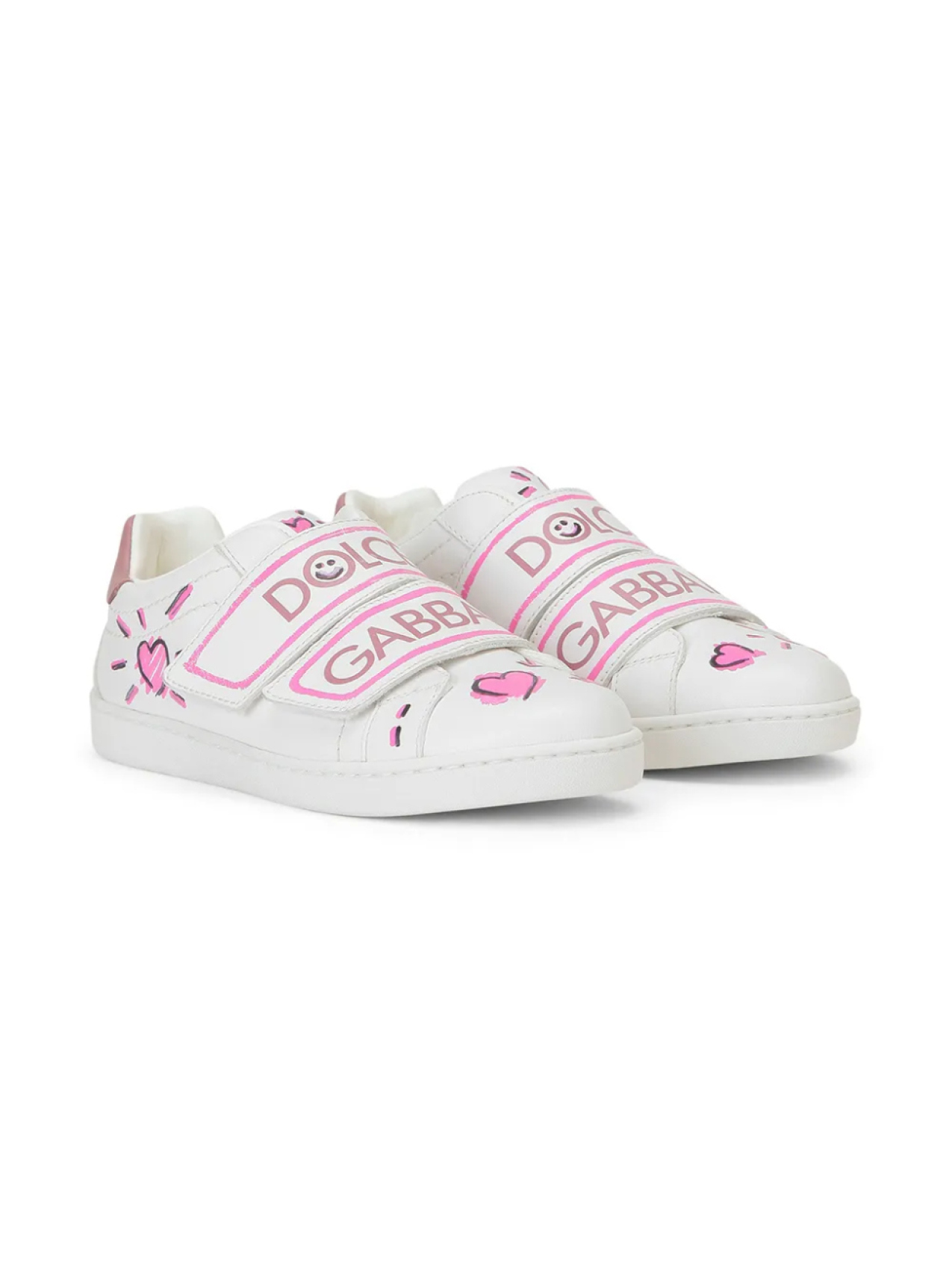 

Кроссовки с принтом Dolce & Gabbana Kids, белый