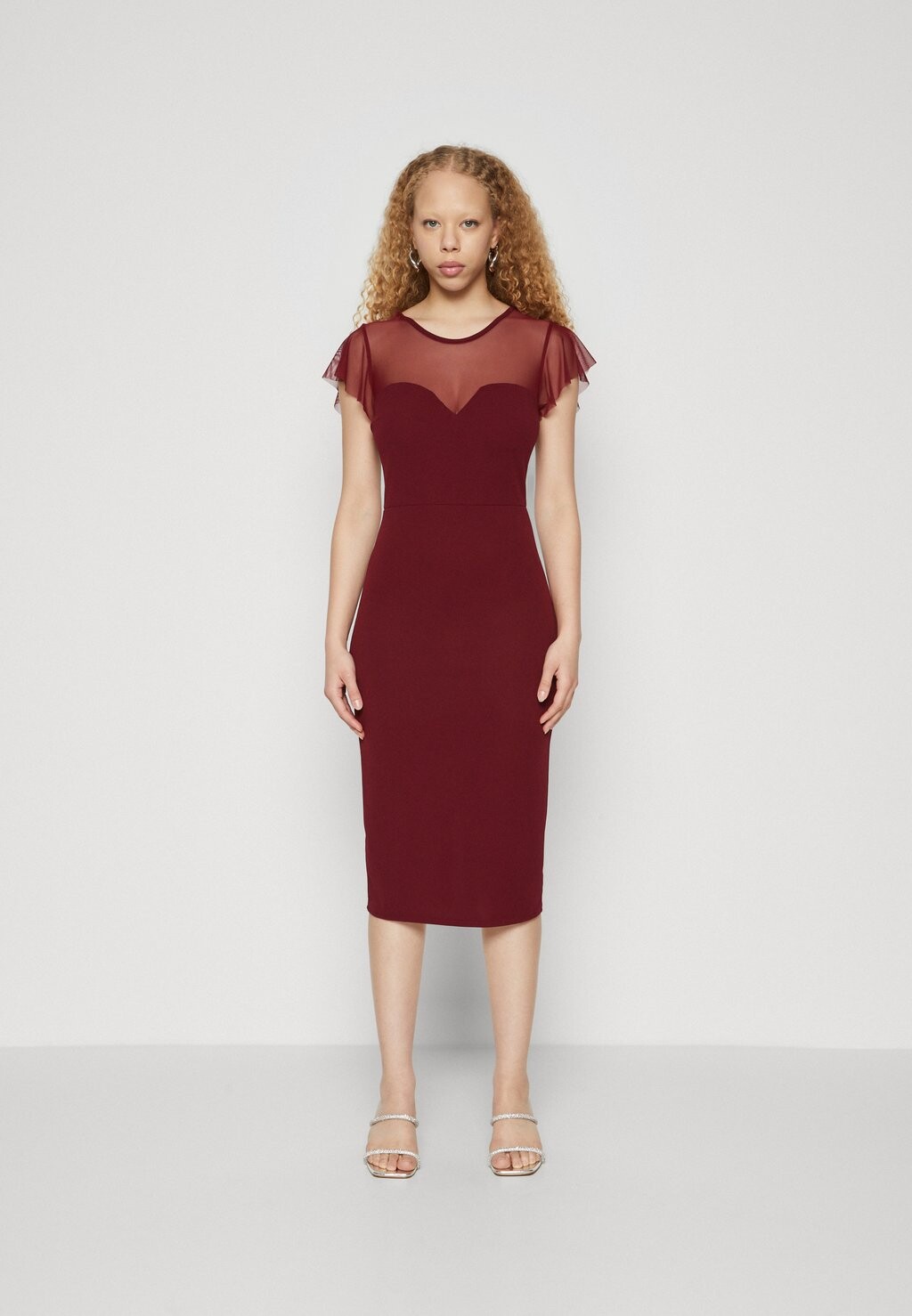 

Платье из джерси DYLAN MIDI DRESS WAL G., цвет wine