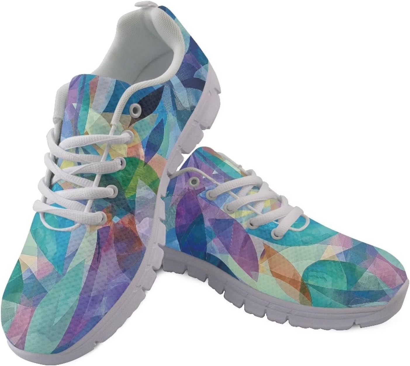 

Кроссовки GIFTPUZZ с дышащей сеткой для взрослых - легкая межподошва EVA с противоскользящей подошвой, для занятий в спортзале и путешествий, Leafs