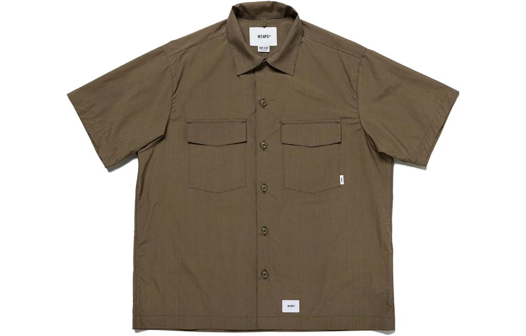 

WTAPS Мужская рубашка коричневого цвета