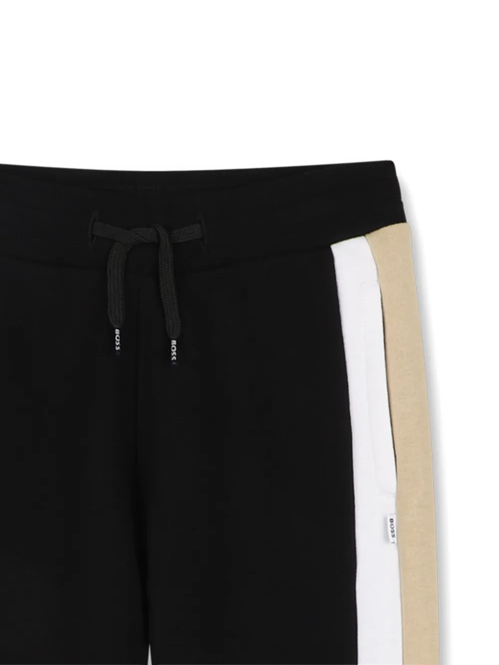 Спортивные брюки с кулиской BOSS Kidswear, черный — фото 3