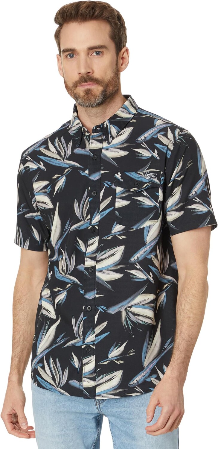 

Футболка Salty Crew Floral Flyer Short Sleeve Tech Woven, черный