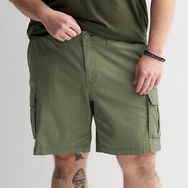 

Повседневные шорты-карго Flexwear для больших и высоких ног Sonoma Goods For Life, зеленый