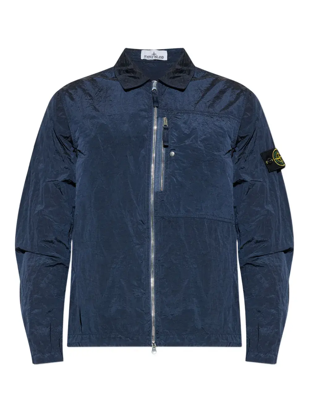 

Рубашка-куртка на молнии Stone Island, синий