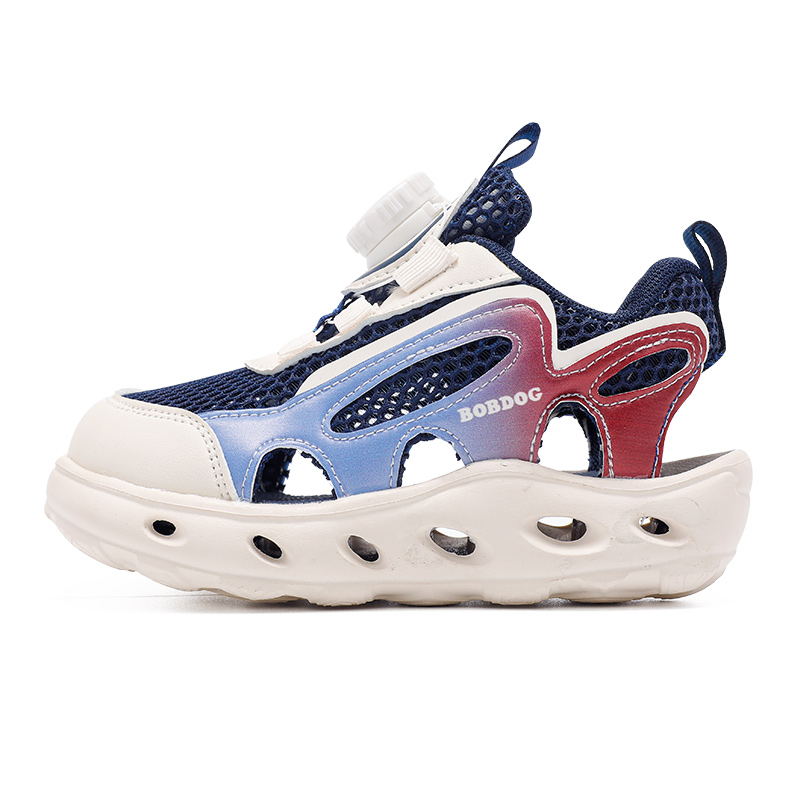 

Детские сандалии с нескользящей подошвой и износостойким верхом BOBDOG, темно-синий/бежевый