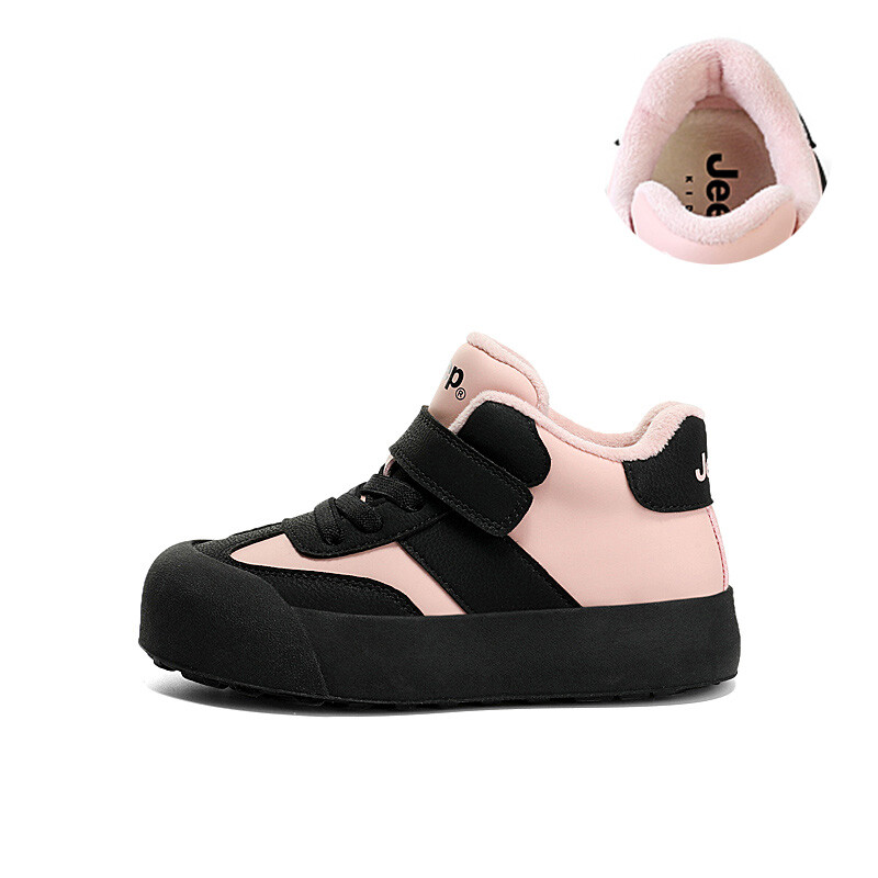 

Кроссовки Jeep Kids Skateboarding Shoes Kids Mid-top Black, черный/розовый
