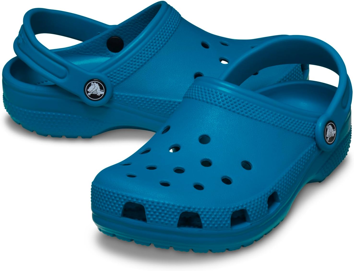 Классические сабо Crocs для детей, Turbo Teal — фото 4