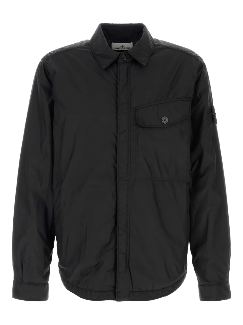 

Куртка-рубашка с подкладкой Stone Island, черный