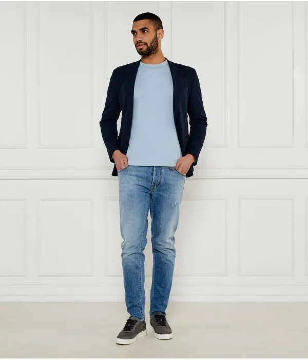 Футболка P-Thompson 52 slim fit Boss, небесно-голубой — фото 2