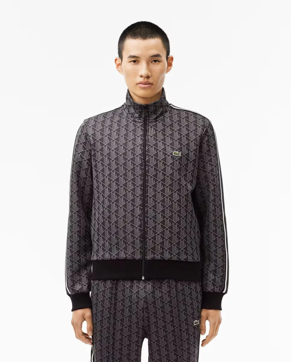 

Мужская жаккардовая куртка на молнии Париж Lacoste, чёрный
