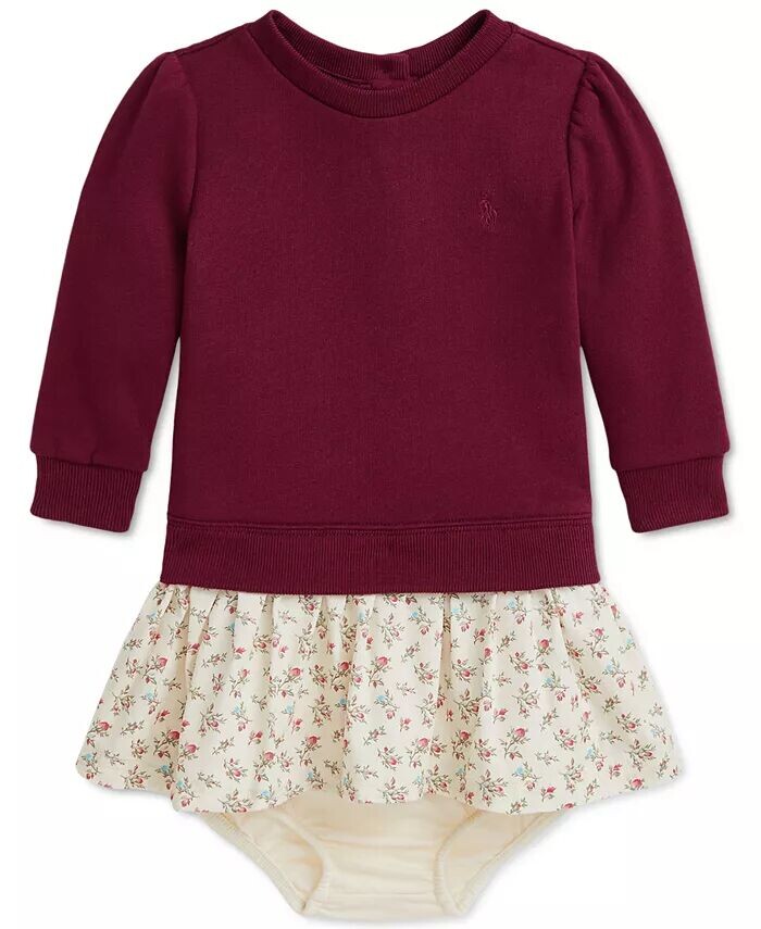 

Многослойное детское платье Polo Ralph Lauren, красный