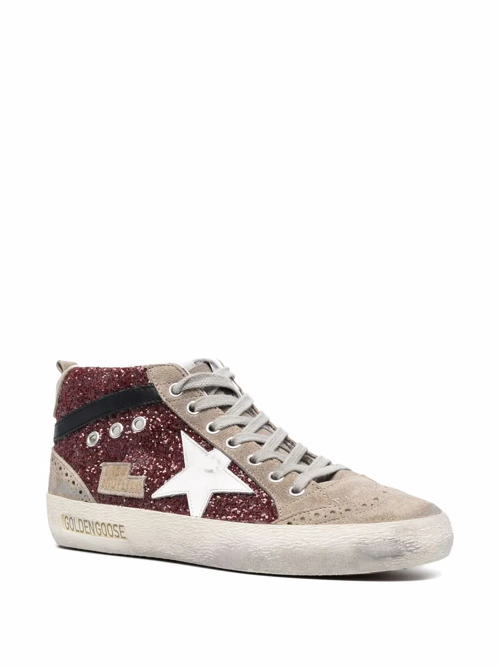 Высокие кеды Mid Star GOLDEN GOOSE, красный — фото 2