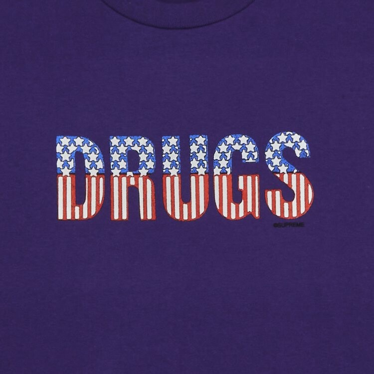 Футболка Supreme Drugs Tee, фиолетовый — фото 2