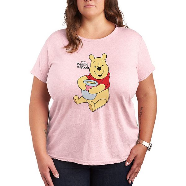

Футболка с принтом "Горшочек меда" Винни Пуха Plus size Disney, Heather Pink, Розовый, Футболка с принтом "Горшочек меда" Винни Пуха Plus size Disney, Heather Pink