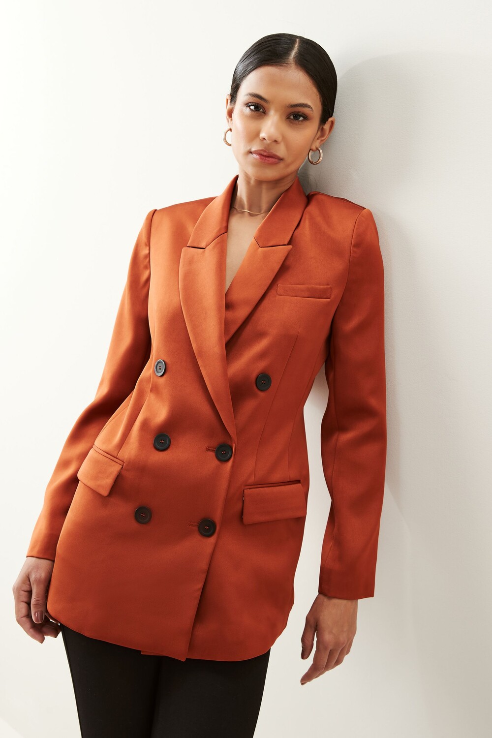 

Блейзер с подкладкой с узором пейсли Next, оранжевый