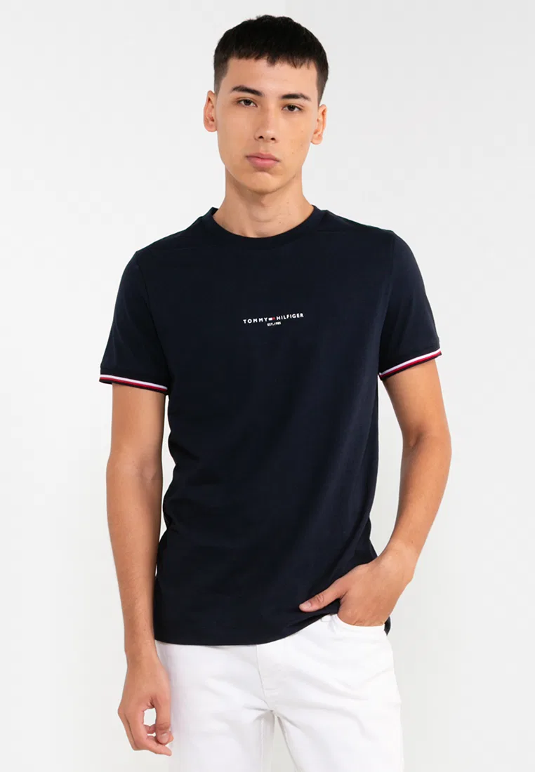 Футболка, слим фит, Tommy Hilfiger, цвет Desert Sky