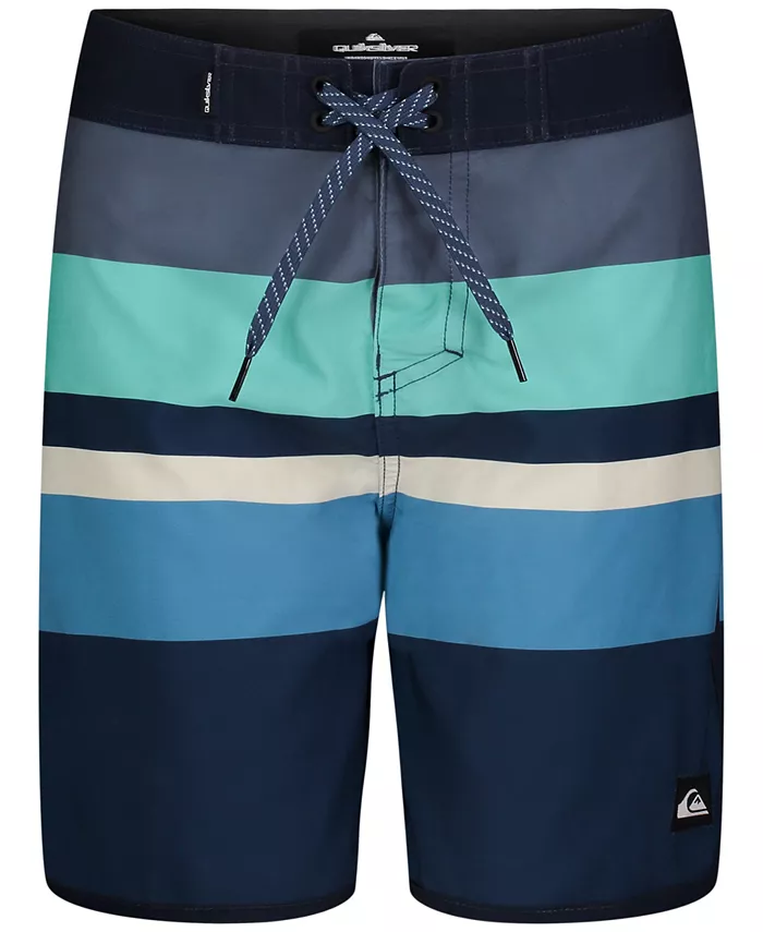 

Шорты для плавания с водоотталкивающим покрытием Big Boys в полоску Quiksilver, синий