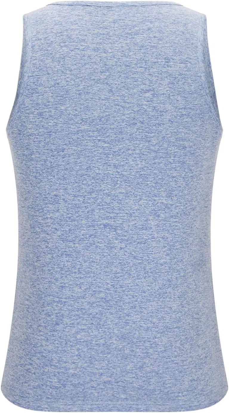 Мужская майка-борцовка тренировочная, Light Blue — фото 3