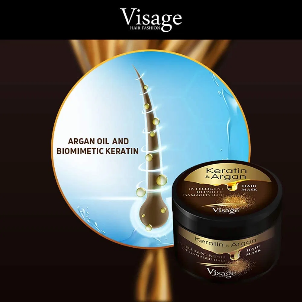 Набор для ухода за волосами с аргановым маслом и кератином от VISAGE Visage — фото 4