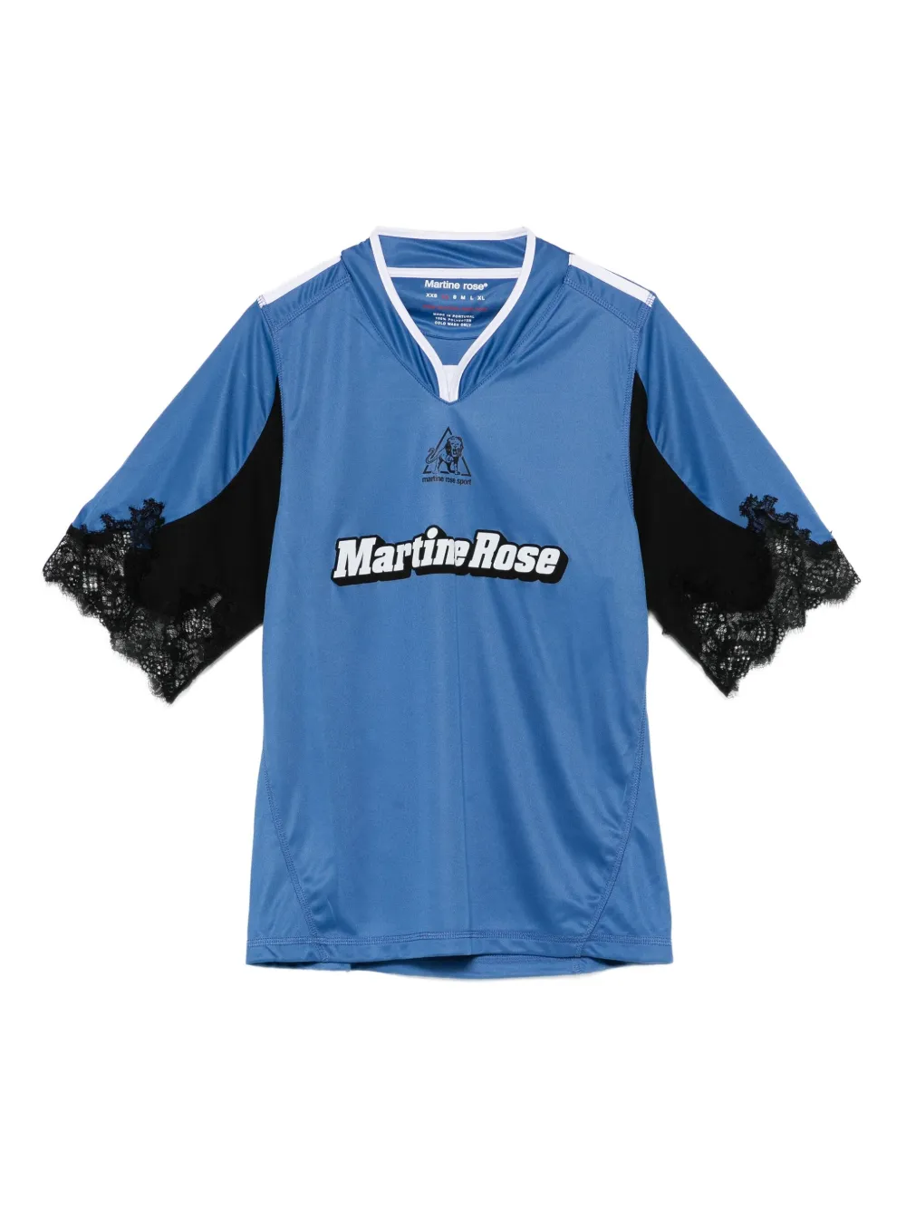 

Топ с кружевом Martine Rose, синий