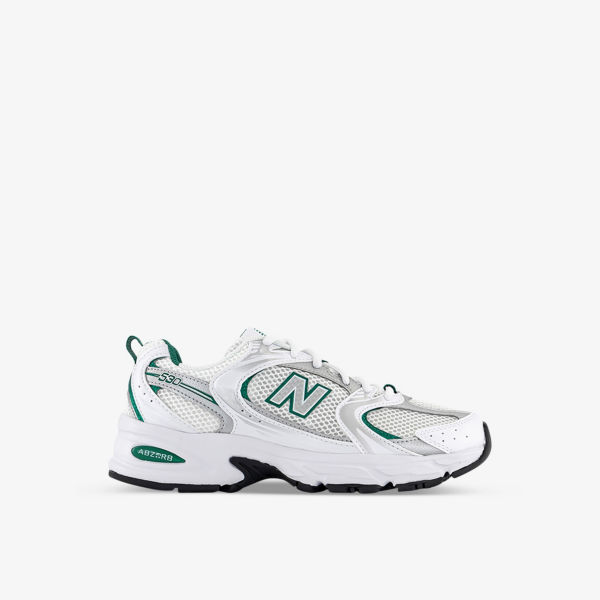 Кроссовки New Balance Mr530 с логотипом, белый / зеленый