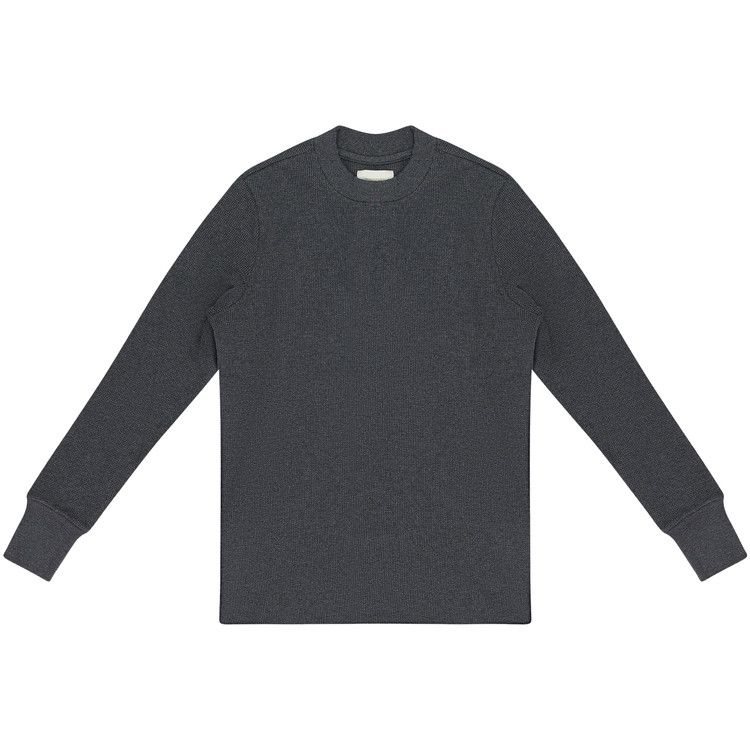 

Футболка Aimé Leon Dore Long-Sleeve Waffle Thermal T-Shirt, Charcoal Melange