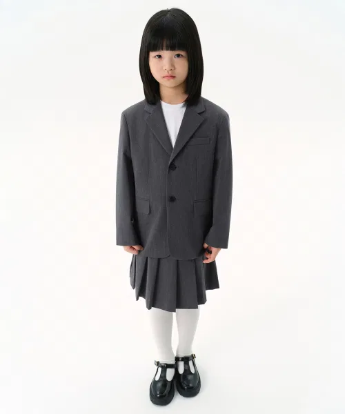 Блейзер базовый средней серый MUSINSA STANDARD KIDS