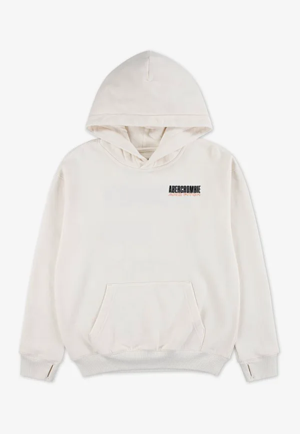 Толстовка с капюшоном Abercrombie & Fitch, White