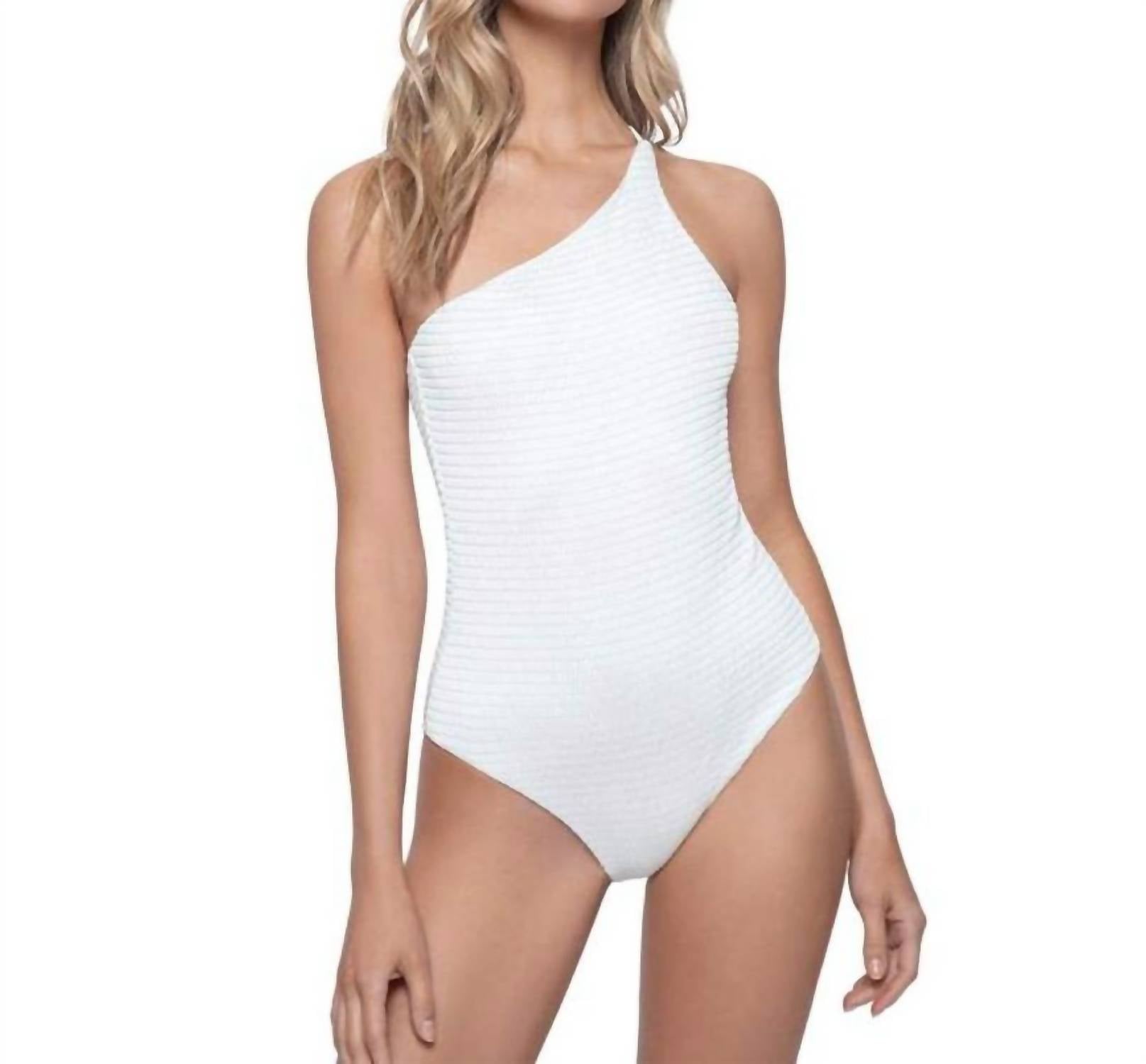 

Water Scarlett цельный женский купальник в белом цвете PQ Swim