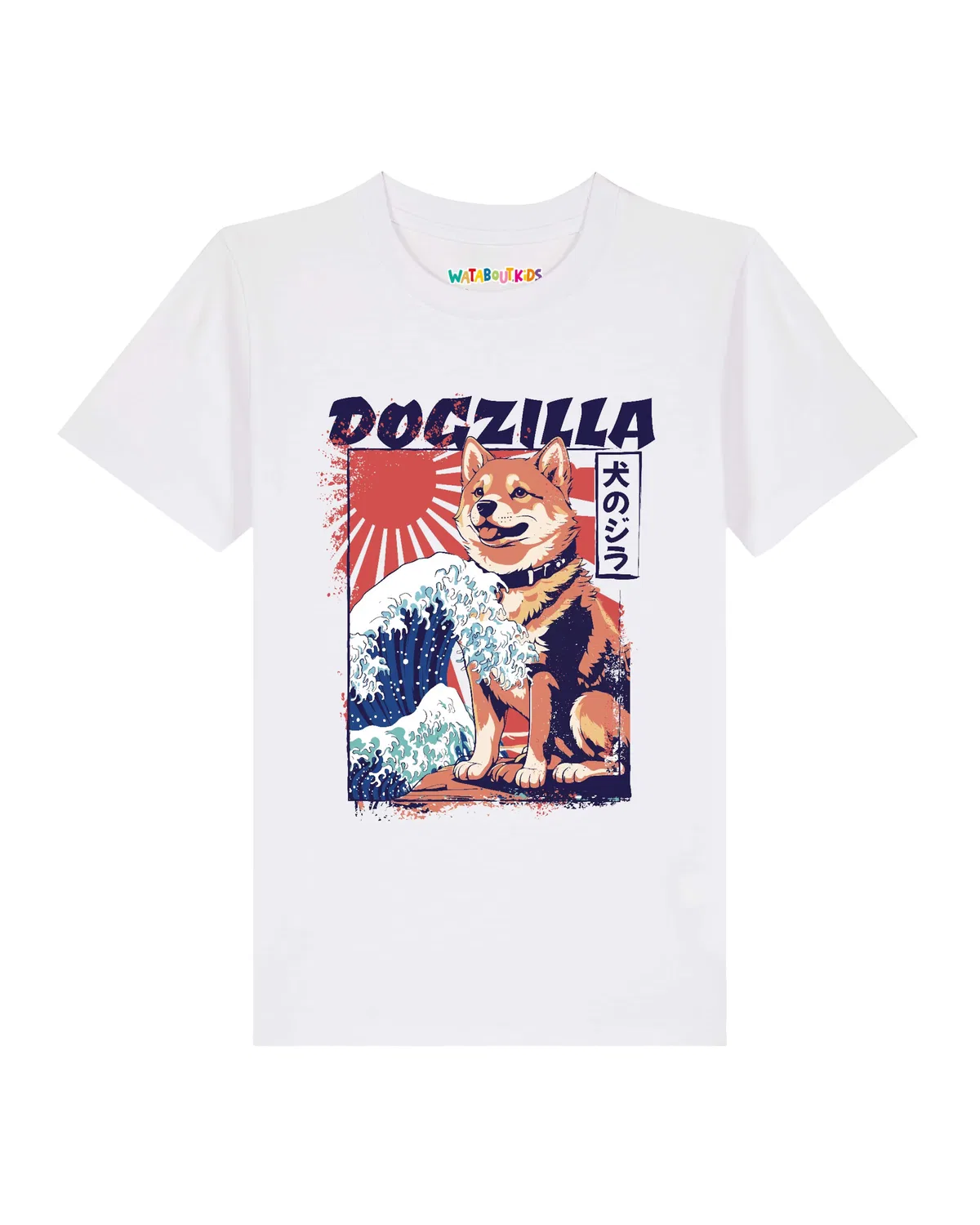 Футболка 'Dogzilla' Watabout.Kids, White