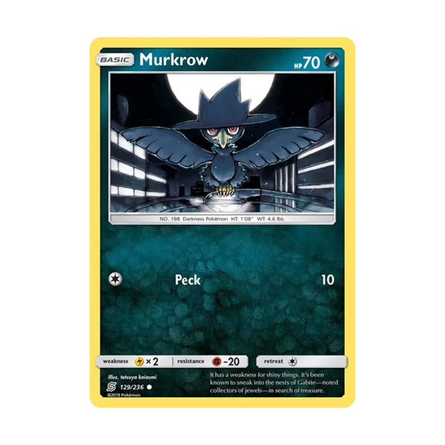 

CCG Меркроу (129) (К) # 129/236, Pokemon - SM - Unified Minds - Singles