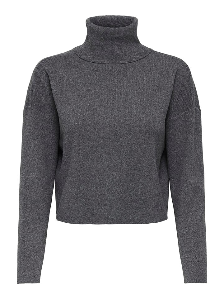 

ONLY Свитер с высоким воротником антрацитового цвета