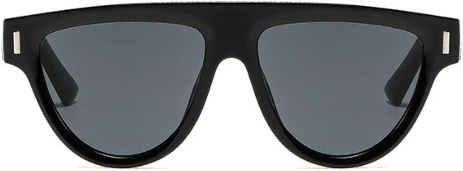 

Винтажные солнцезащитные очки-пилот с плоской верхней частью для мужчин, модные защитные очки UV400 для женщин, трендовые панк-солнцезащитные очки willochra, C1