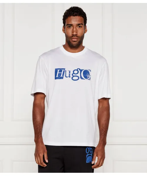 

Футболка nugix Loose fit Hugo Blue, белый