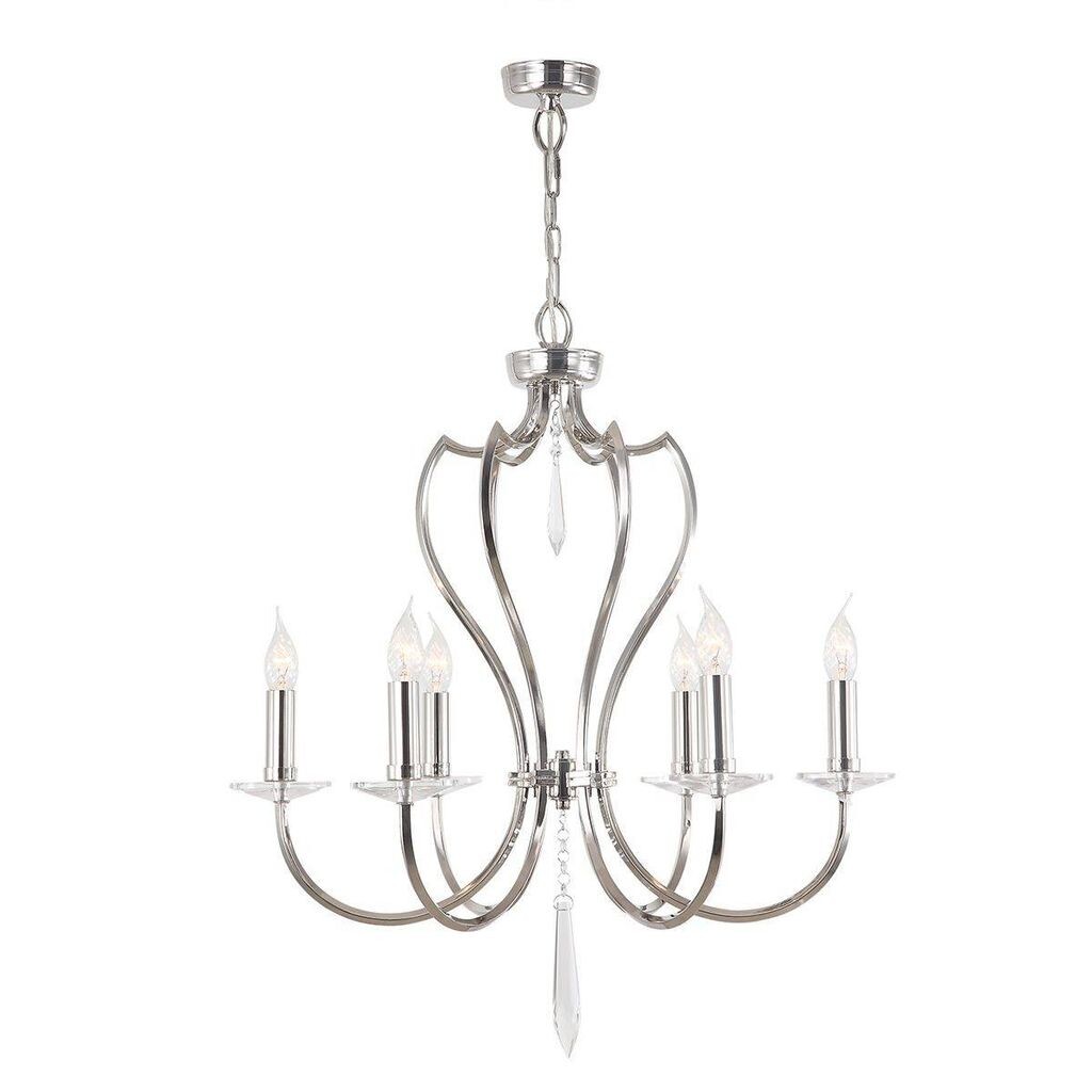 

Подвесной светильник Pimlico, полированный никель, 6 лампочек Elstead Lighting