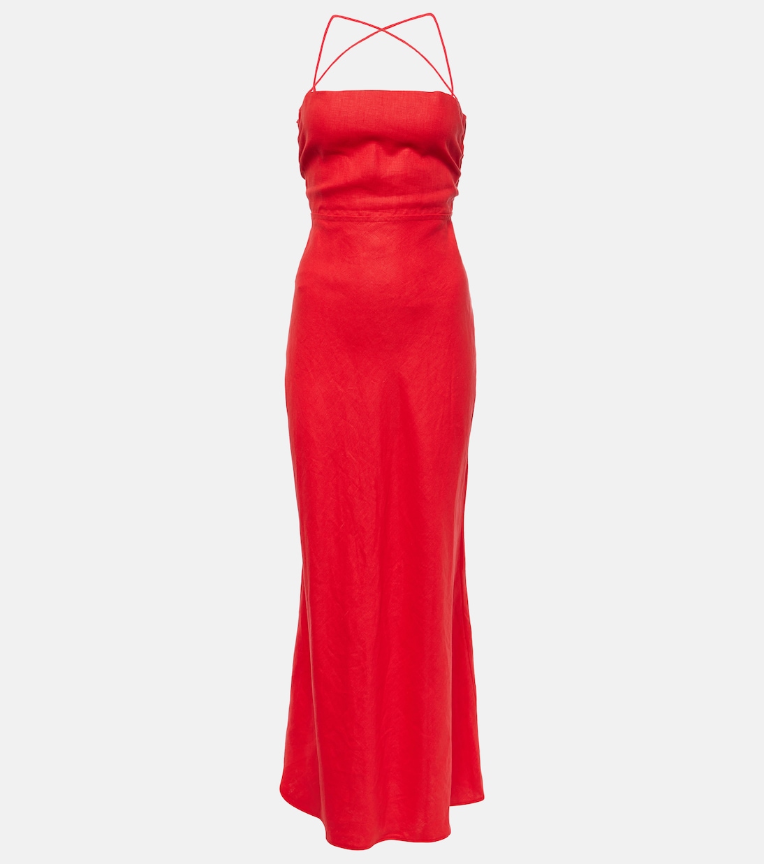 

Длинное льняное платье Garcia Faithfull, Red Solid