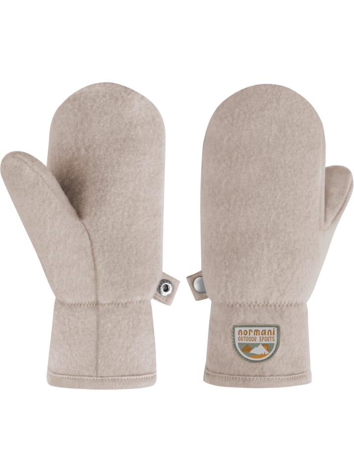 

Normani Outdoor Sports Детские варежки Wäldi из мериносовой шерсти бежевого цвета