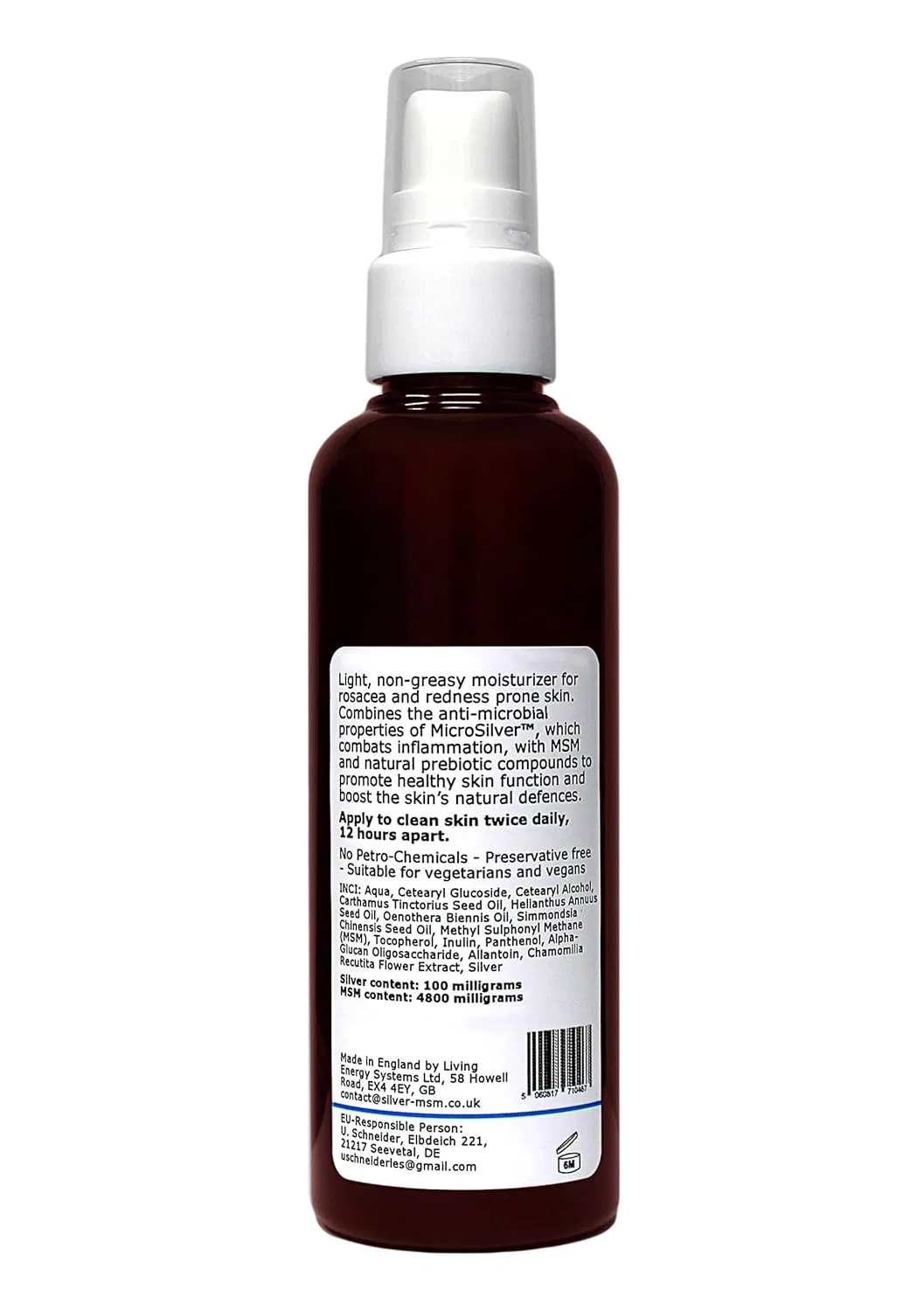 Крем для лица ‎Argentum Plus — Silver-MSM Rosacea от розацеа и покраснений Argentum — фото 2