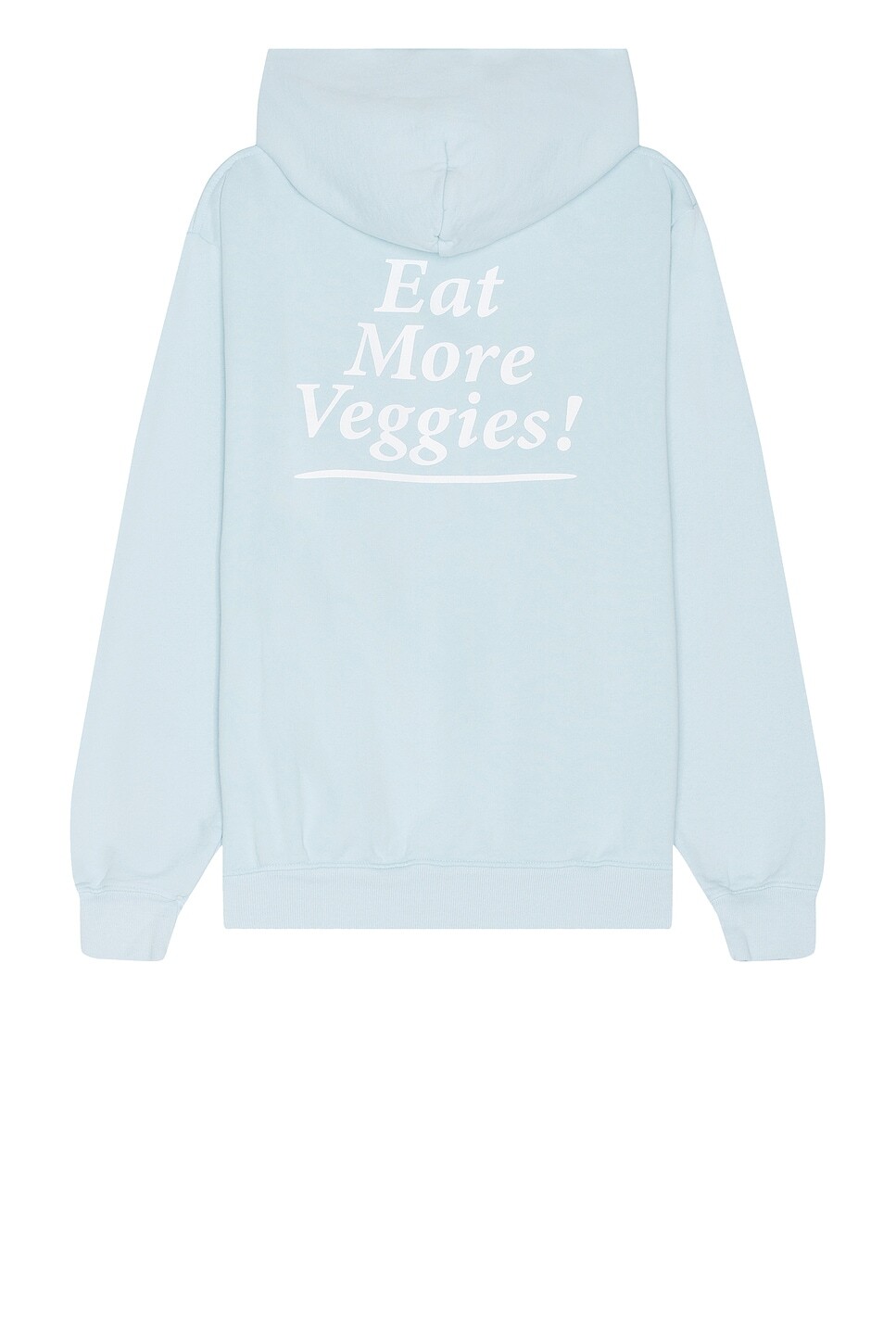 

Толстовка «Ешь больше овощей» Sporty & Rich, цвет Baby Blue & White