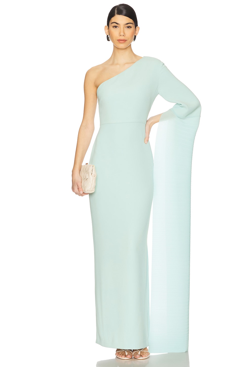 

Длинное платье Sylvia от Solace London, opal
