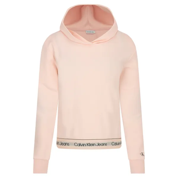 

Укороченная толстовка Calvin Klein, розовый