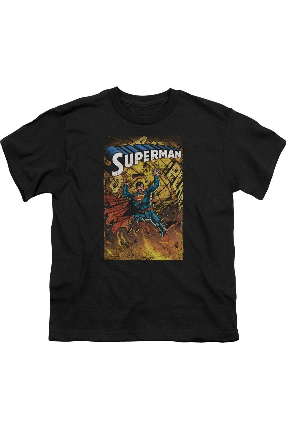 

Футболка с коротким рукавом для детей Superman One Gildan, черный