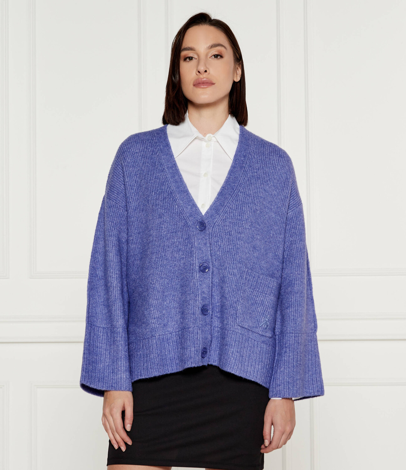 

Свитер Patrizia Pepe Loose fit, фиолетовый