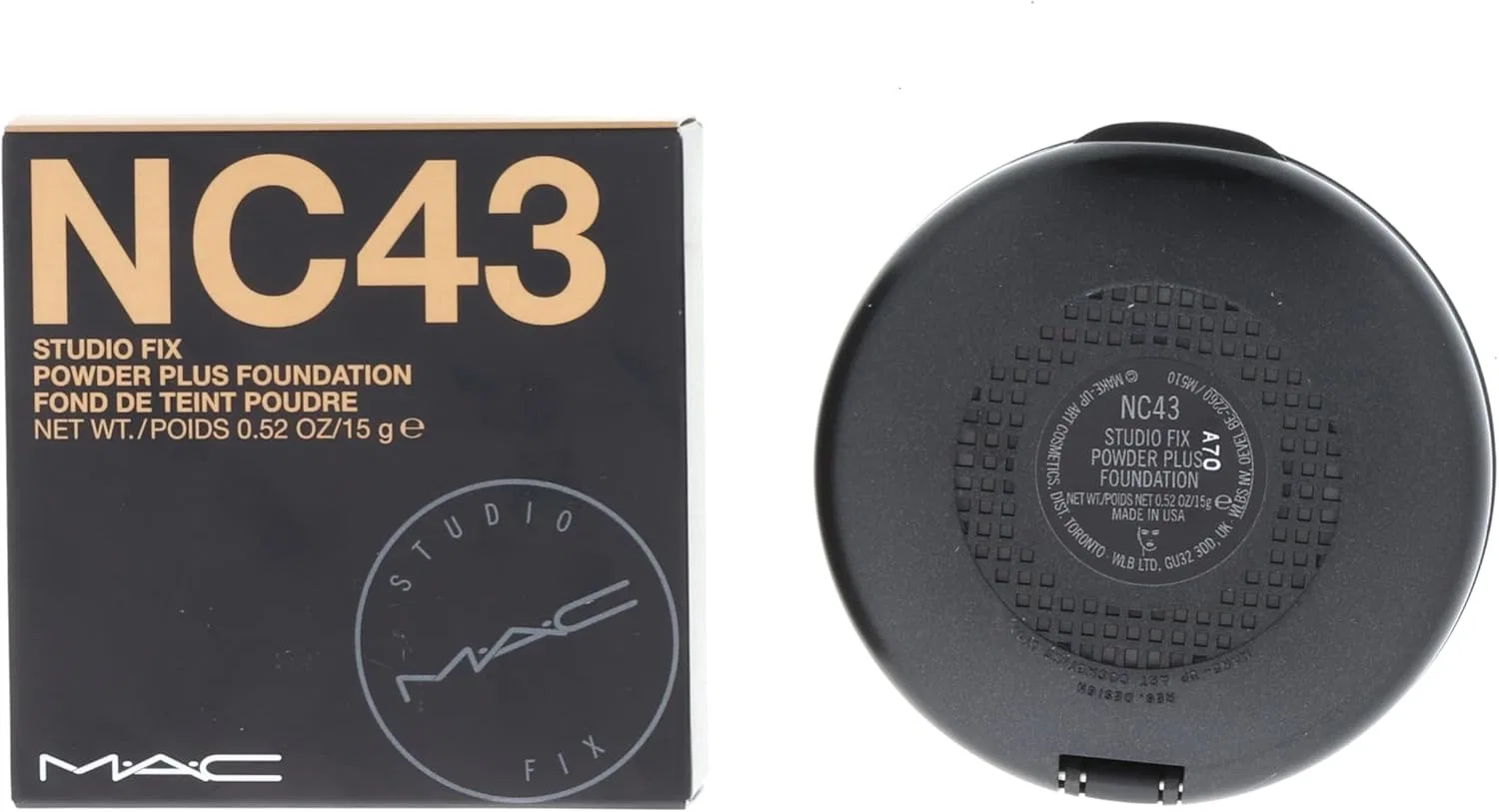 Тональная пудра Mac Studio Fix Powder Plus Foundation NC43 коричневая — фото 2